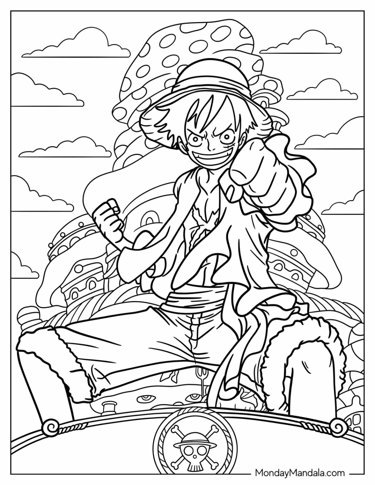 20 Luffy Coloring Pages Free PDF Printables