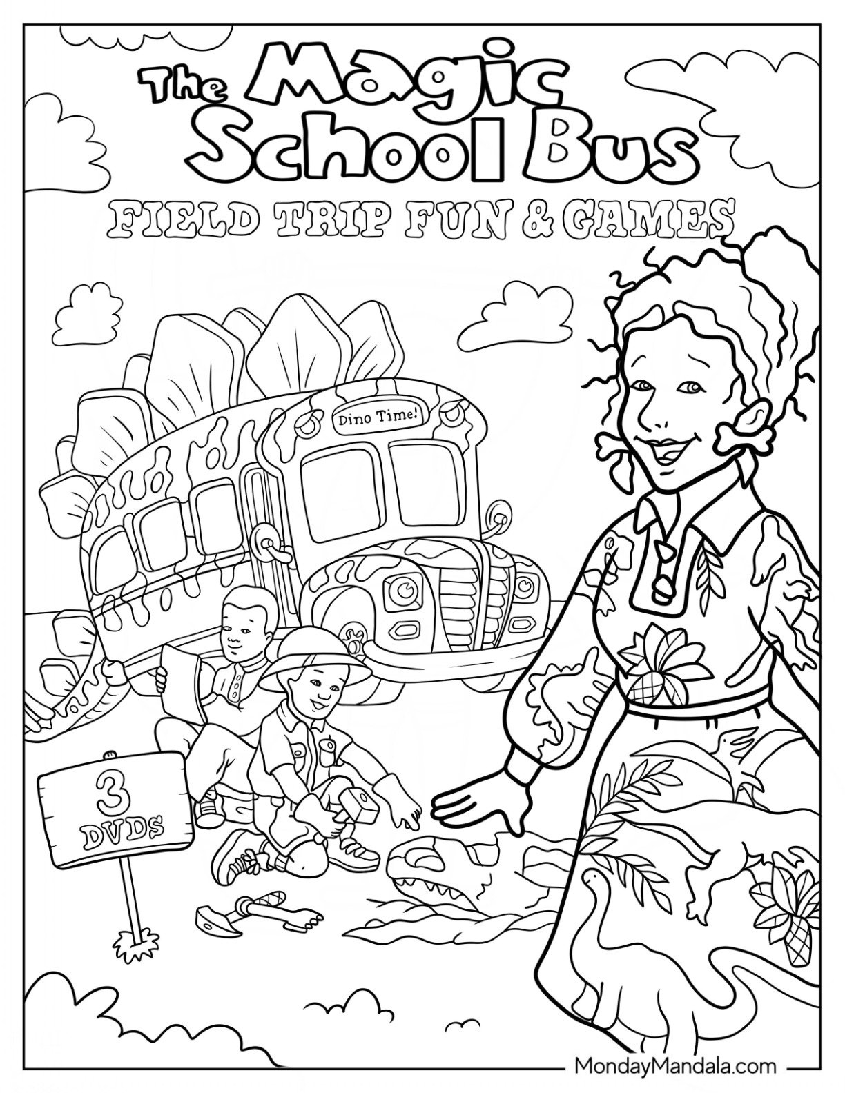 20 Magic School Bus Coloring Pages Free PDF Printables