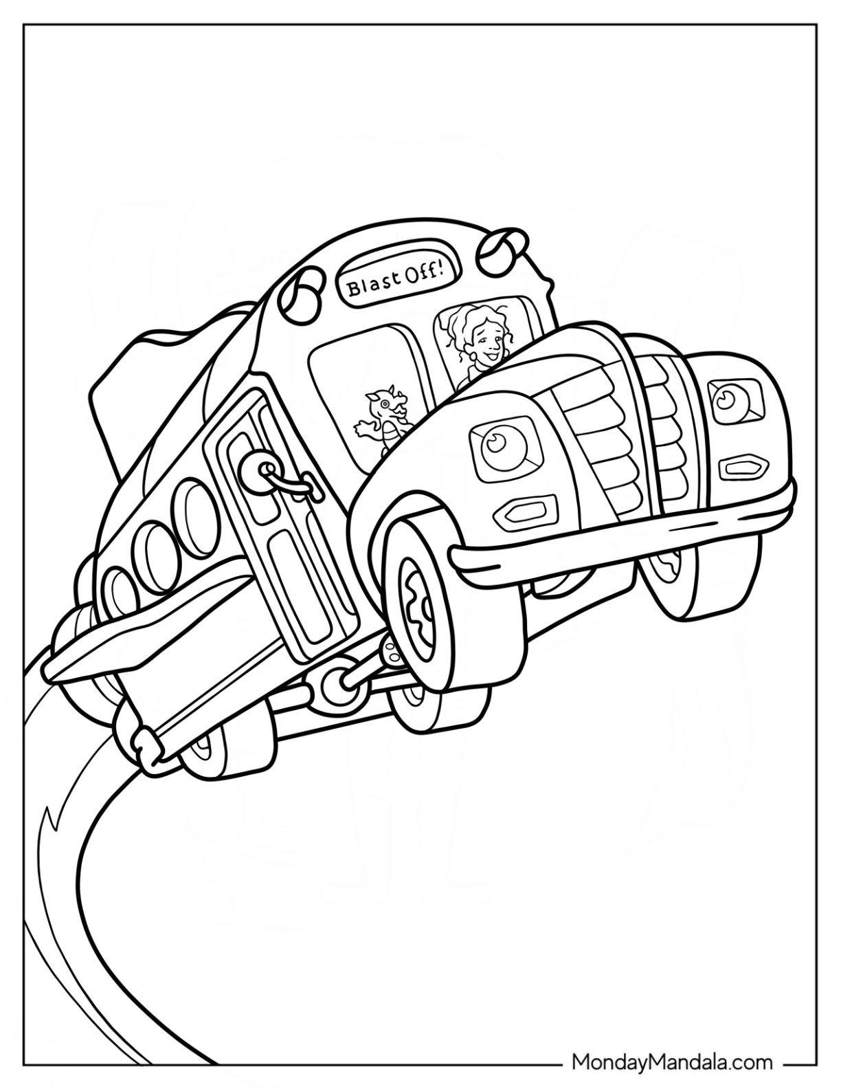 20 Magic School Bus Coloring Pages Free PDF Printables