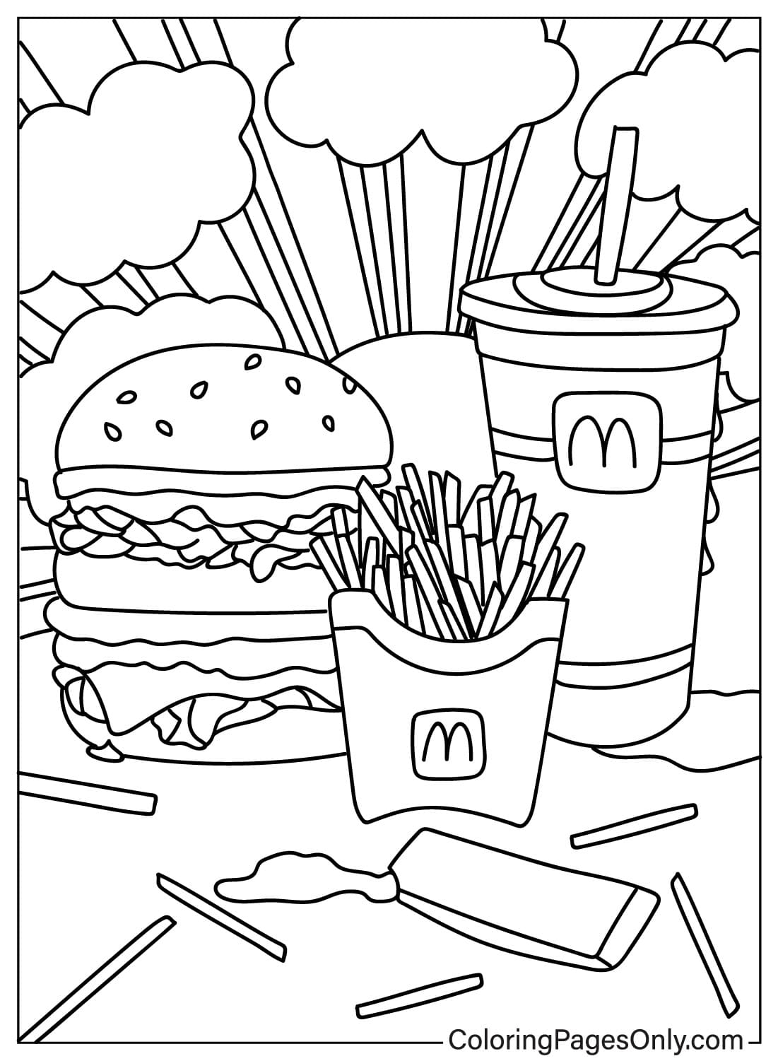 Mcdonalds Coloring Pages