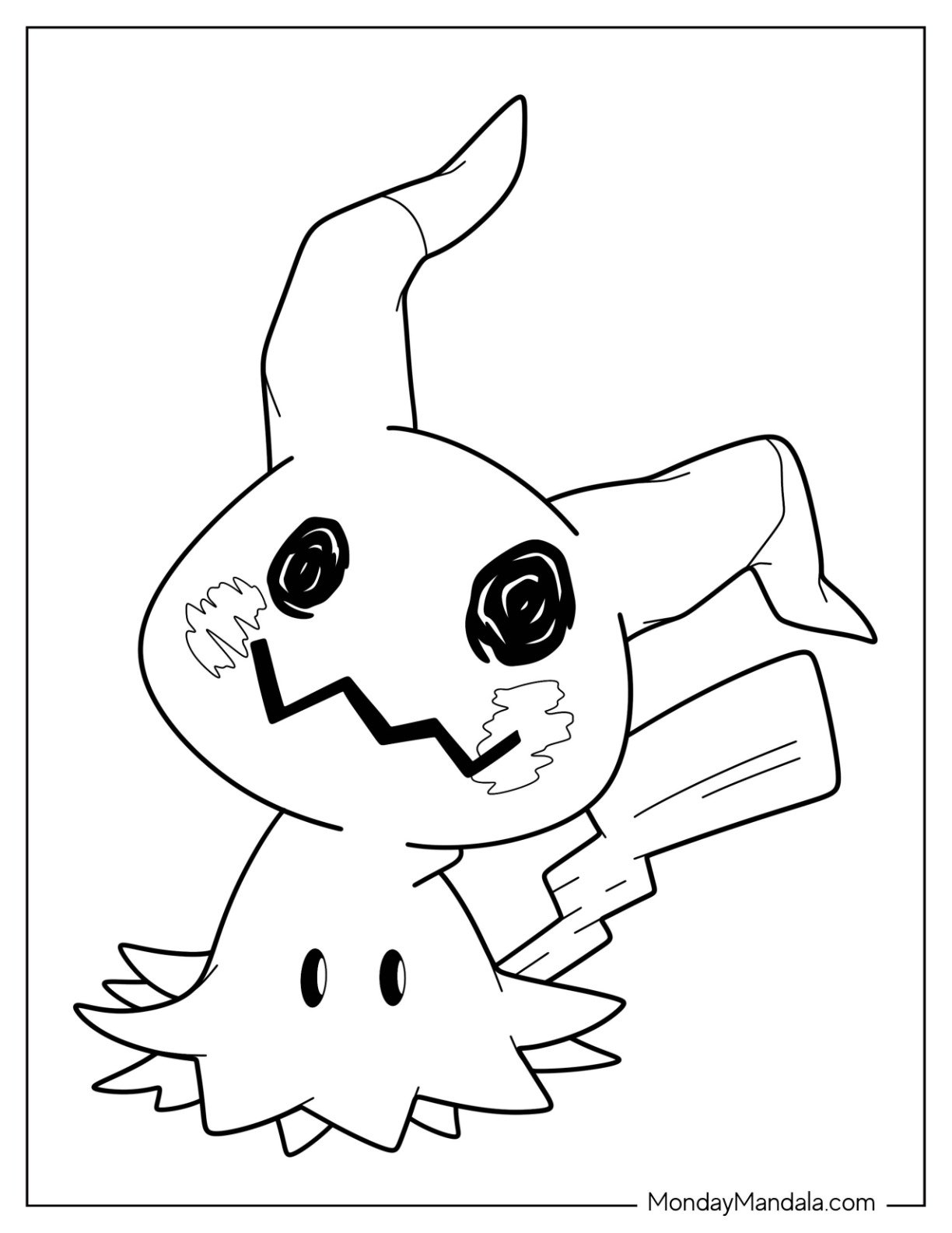 20 Mimikyu Coloring Pages Free PDF Printables