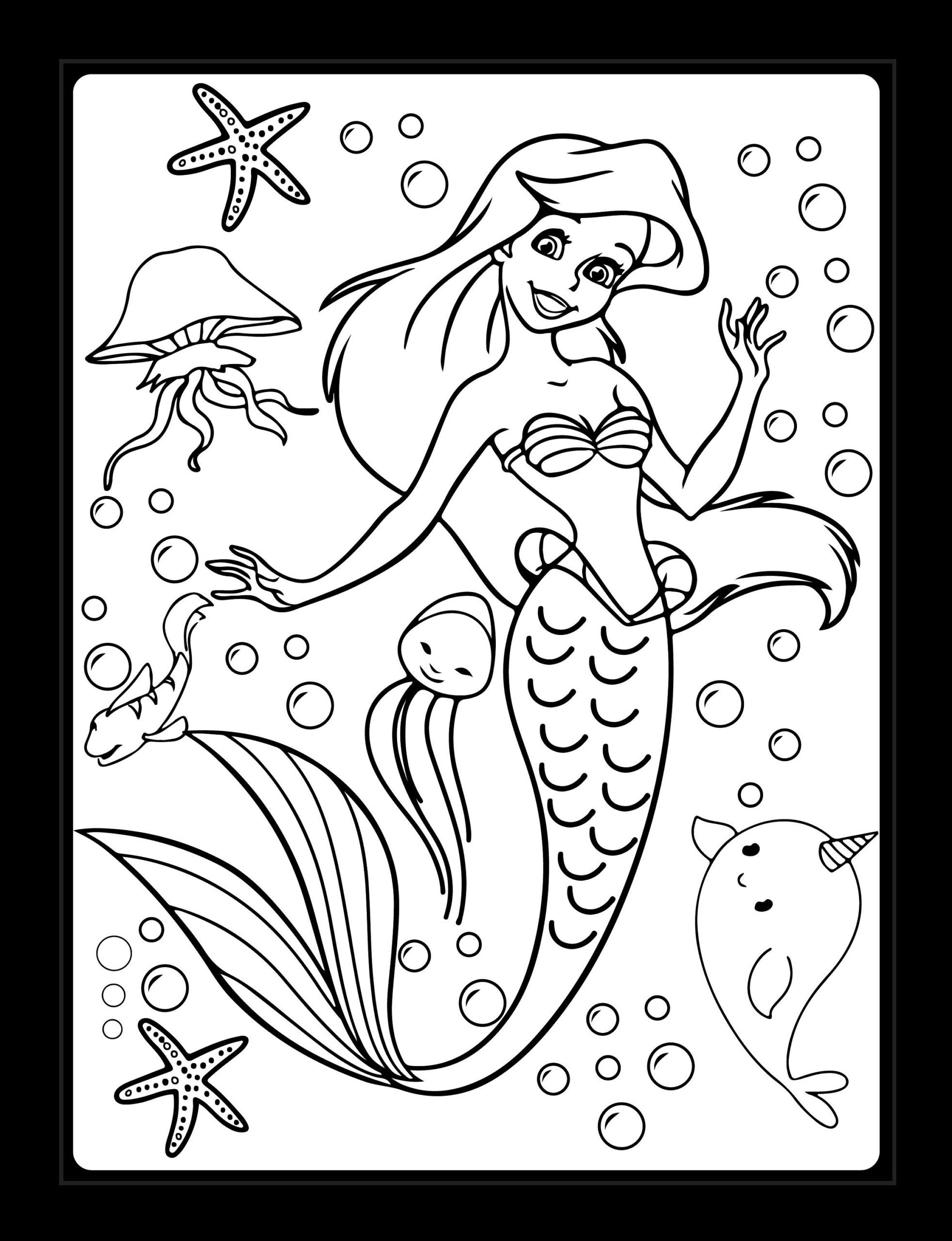 Mermaid Coloring Pages To Print