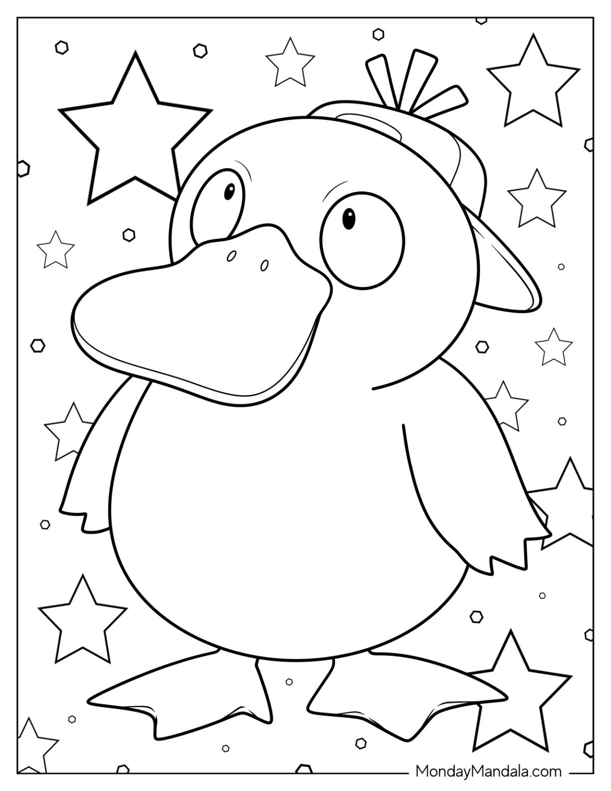 Psyduck Coloring Page