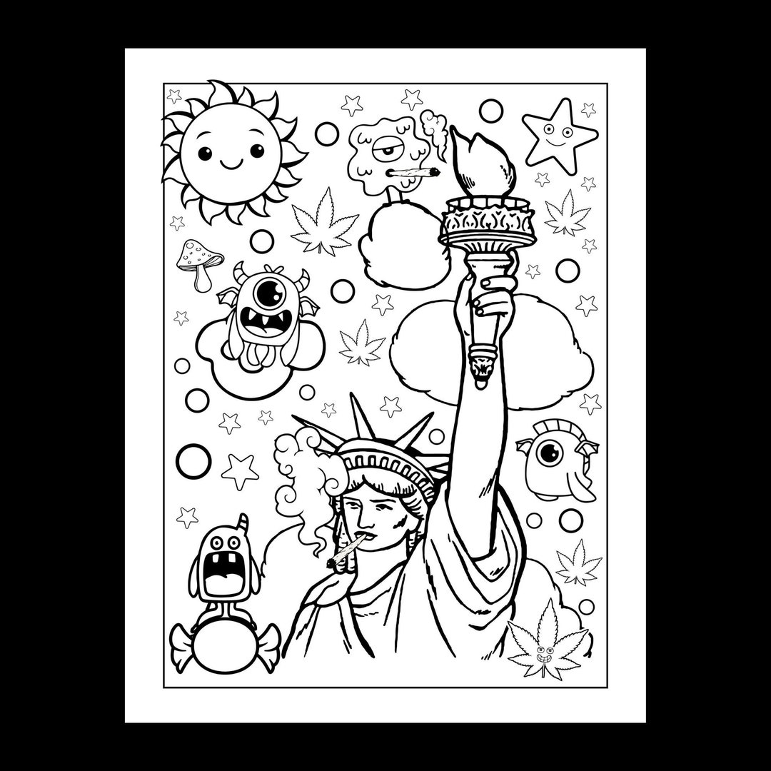 20 Rad Coloring Pages For Adults Etsy