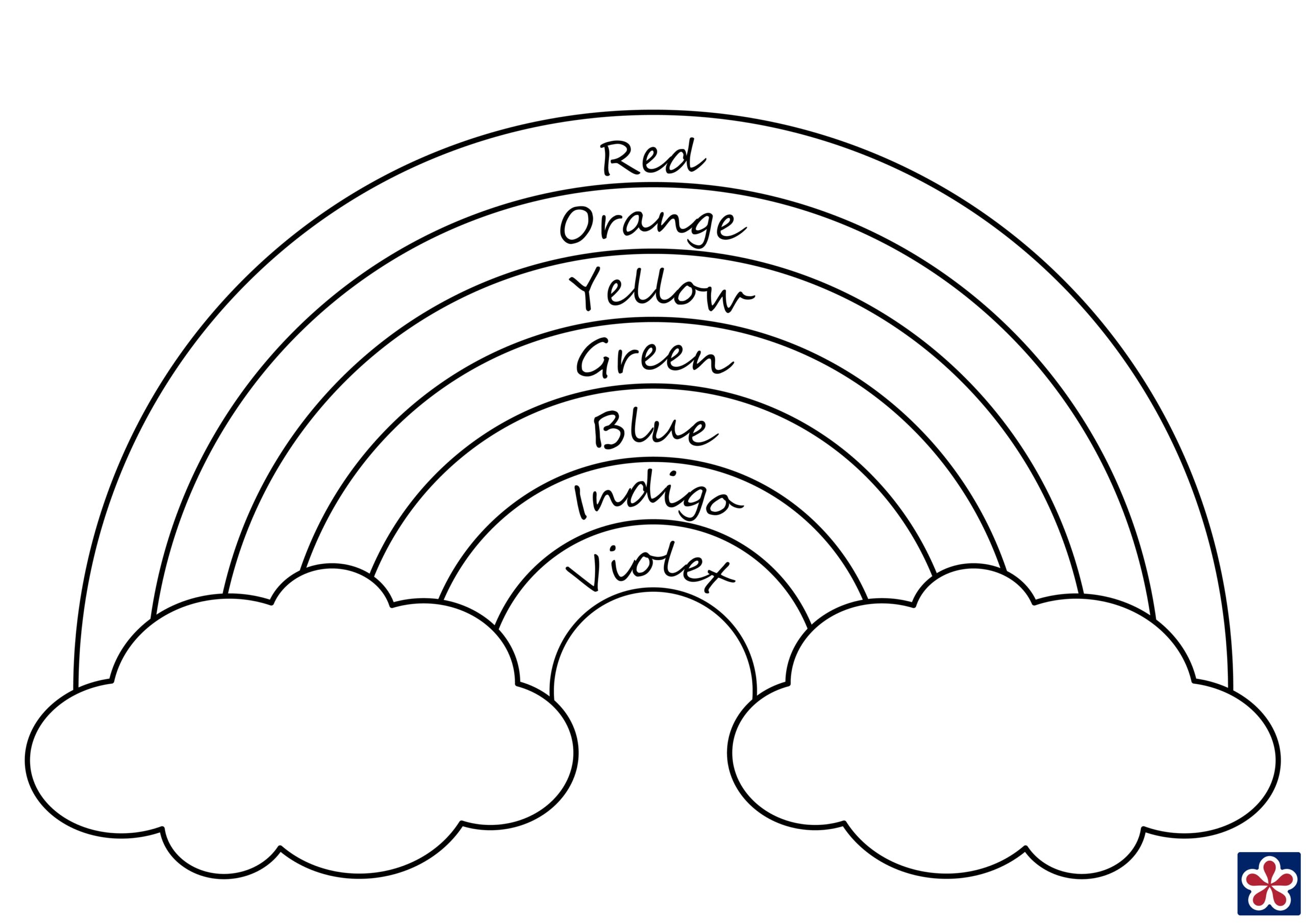 Colors Coloring Page