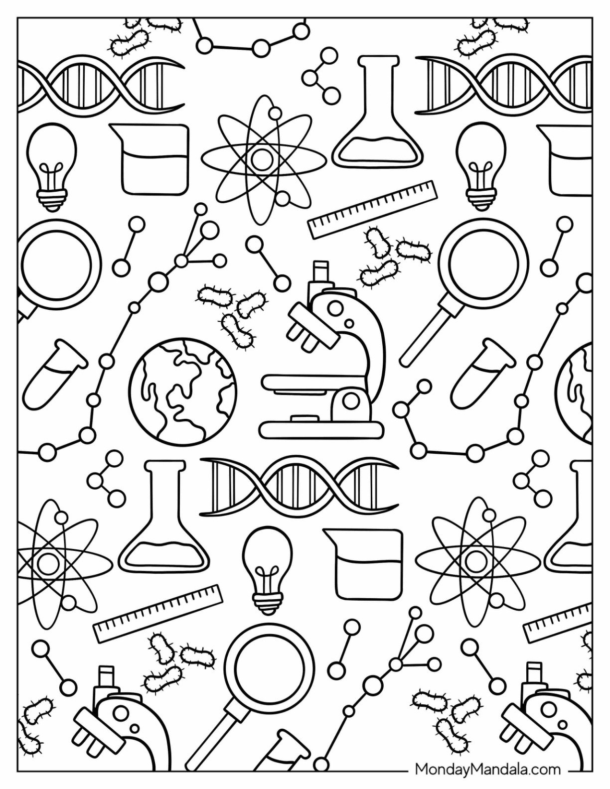 Science Coloring Pages For Kindergarten