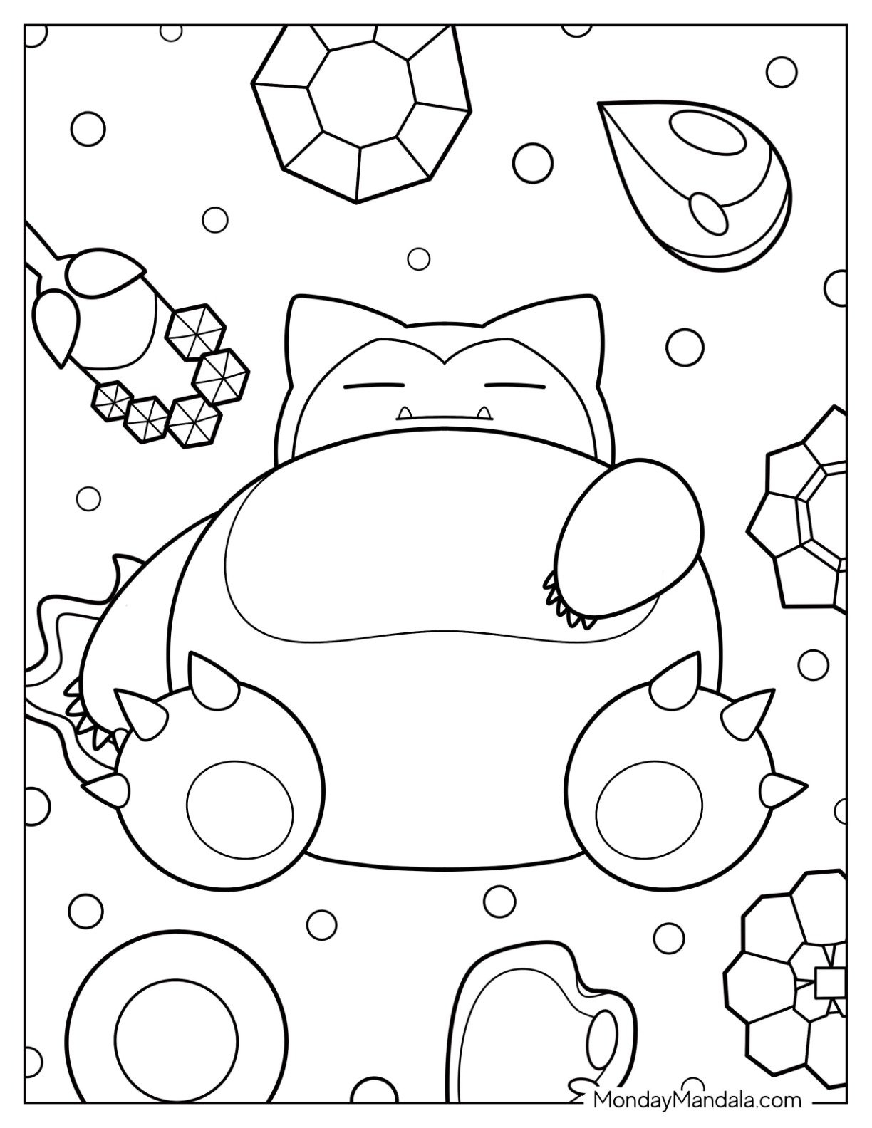 Snorlax Coloring Page