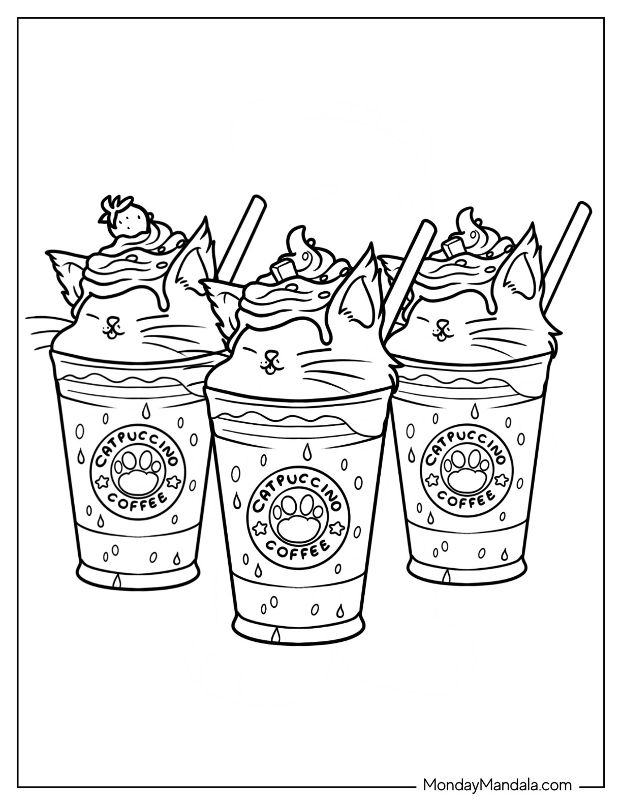 20 Starbucks Coloring Pages Free PDF Printables