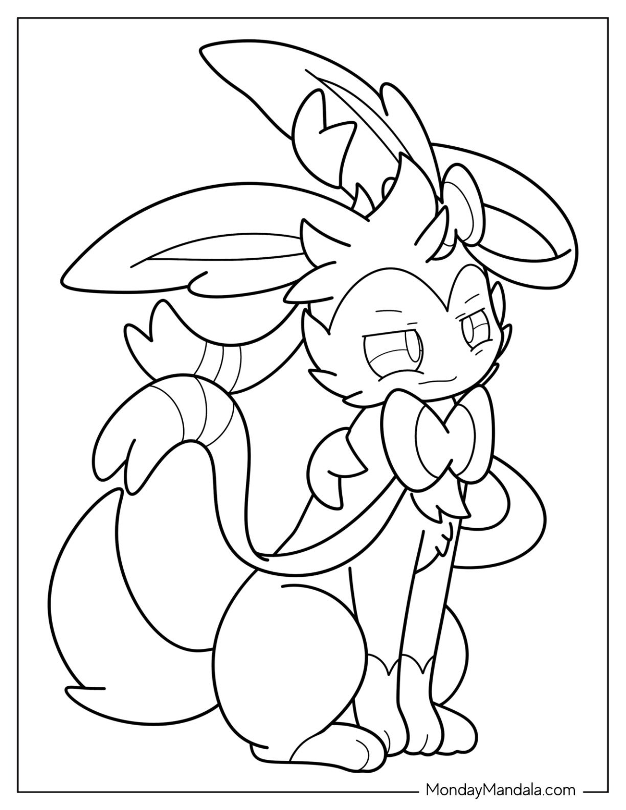 20 Sylveon Coloring Pages Free PDF Printables