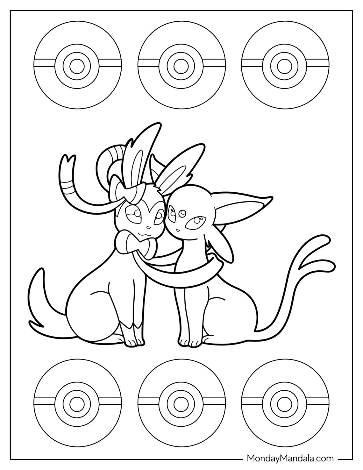 Sylveon Coloring Page