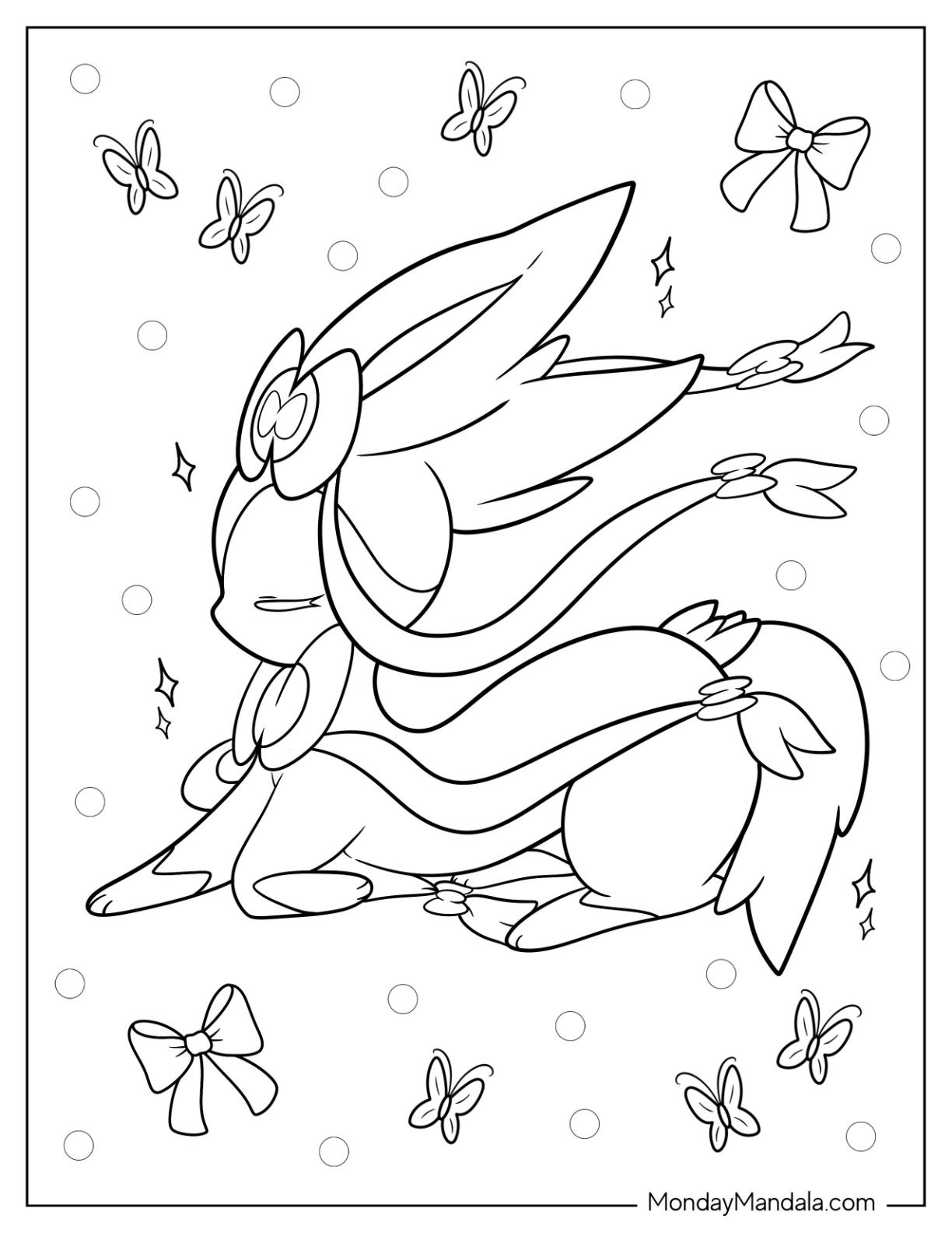 20 Sylveon Coloring Pages Free PDF Printables