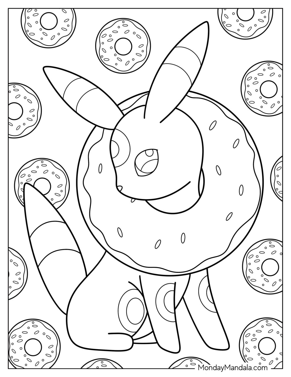 20 Umbreon Coloring Pages Free PDF Printables