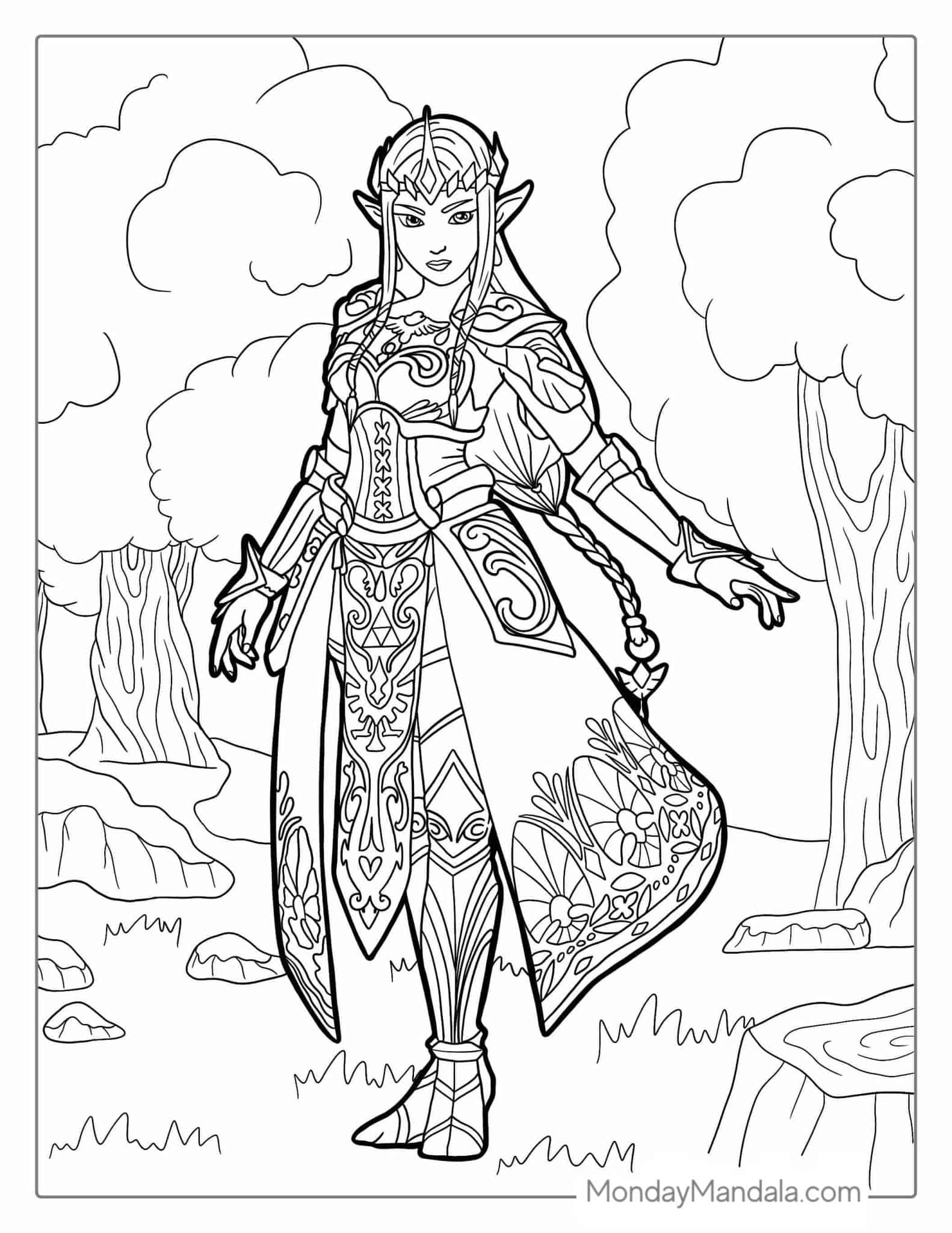 20 Zelda Coloring Pages Free PDF Printables
