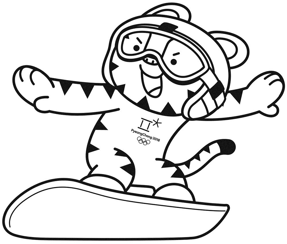 2018 Winter Olympics Coloring Pages Book For Kids