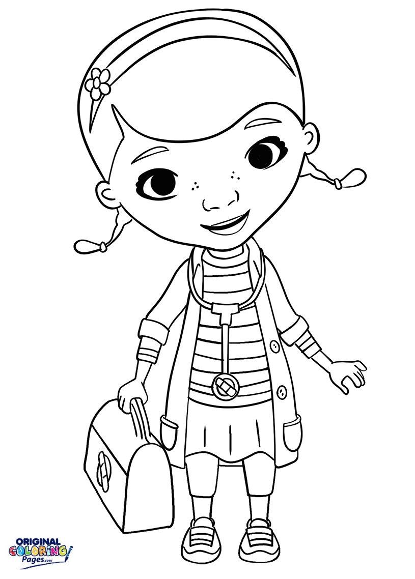 Doc Mcstuffins Coloring Page