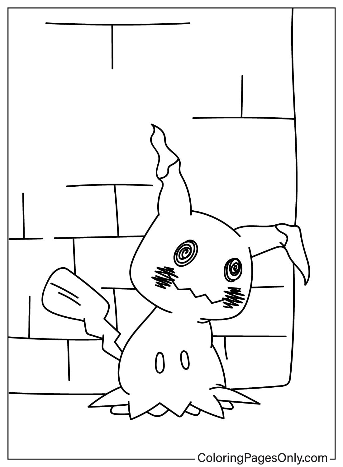 Mimikyu Coloring Pages