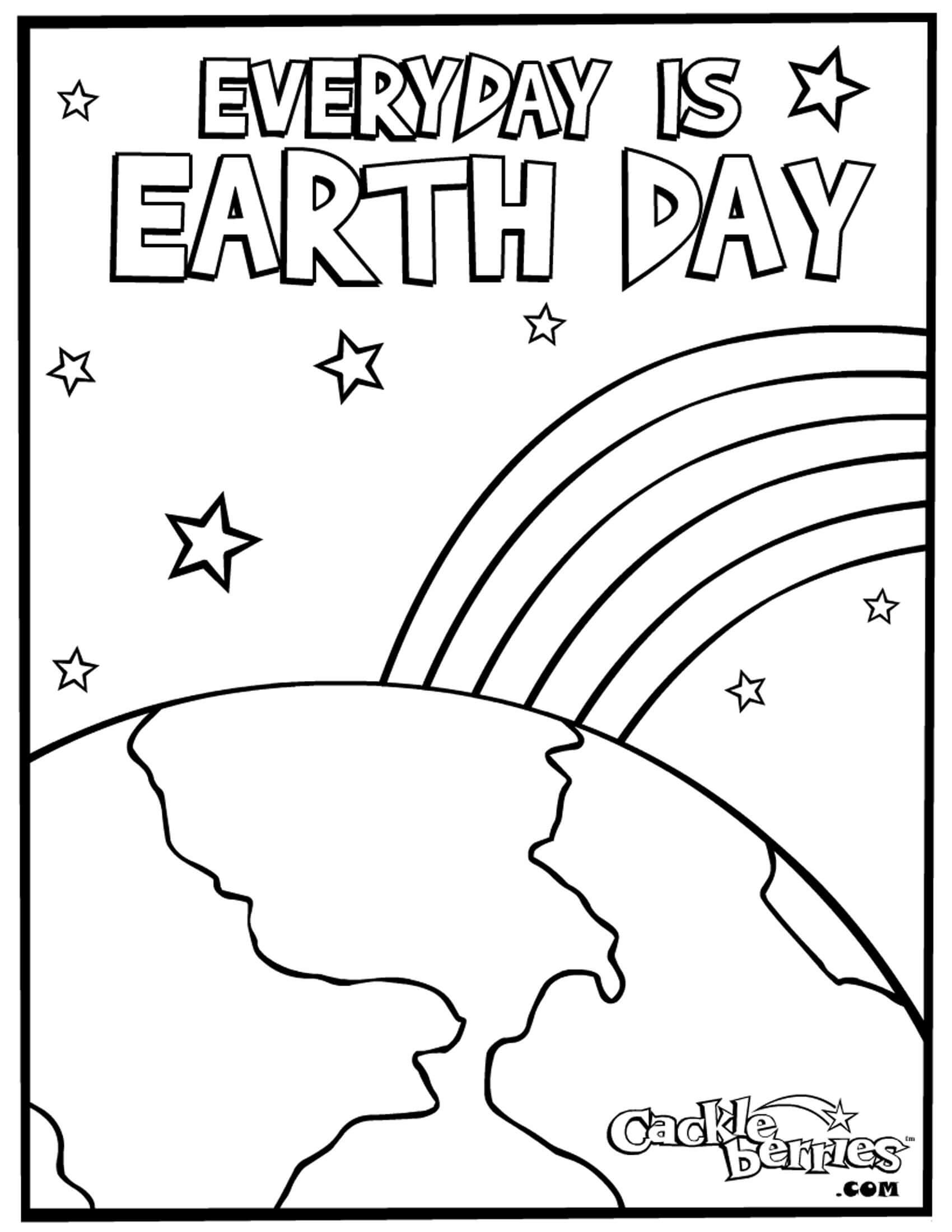 Earth Day Coloring Page