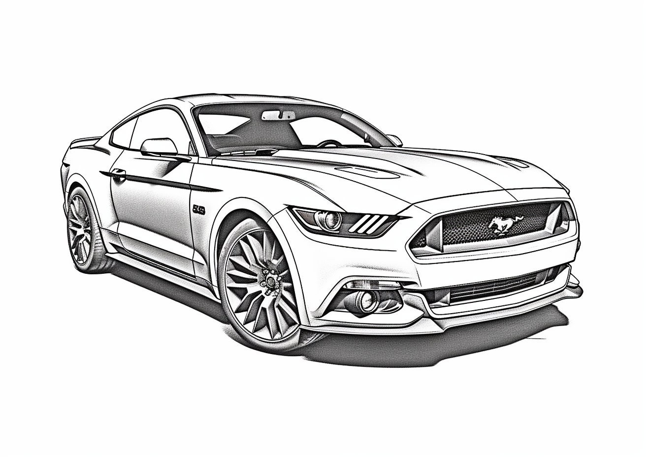 21 Unique Ford Mustang Coloring Pages Etsy