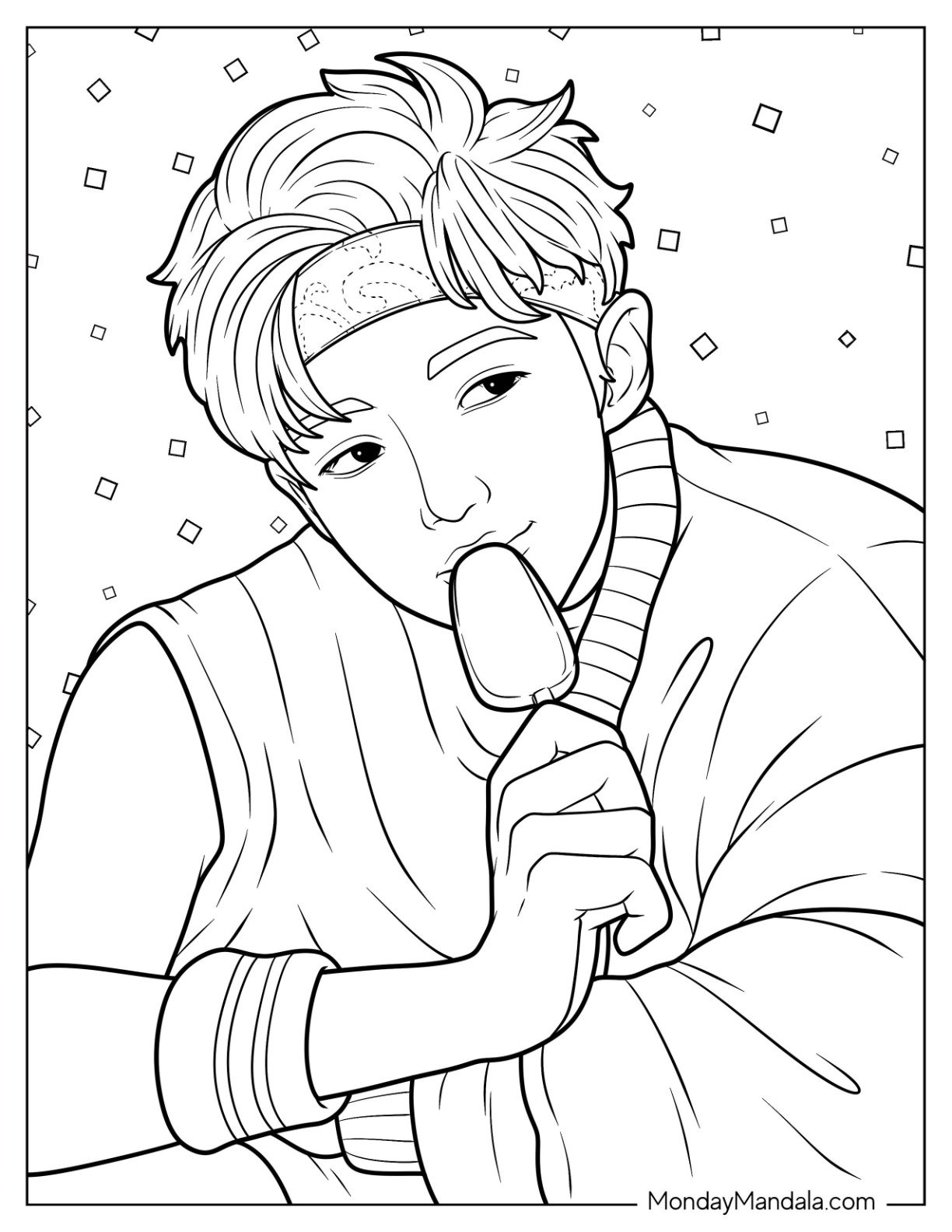 22 BTS Coloring Pages Free PDF Printables