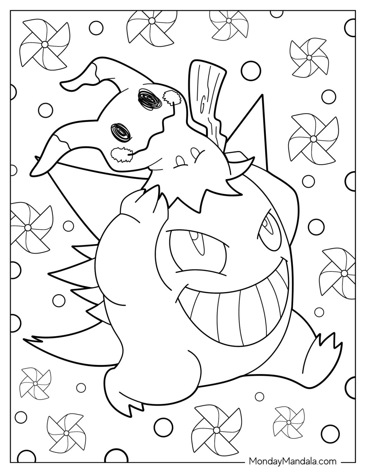 22 Gengar Coloring Pages Free PDF Printables