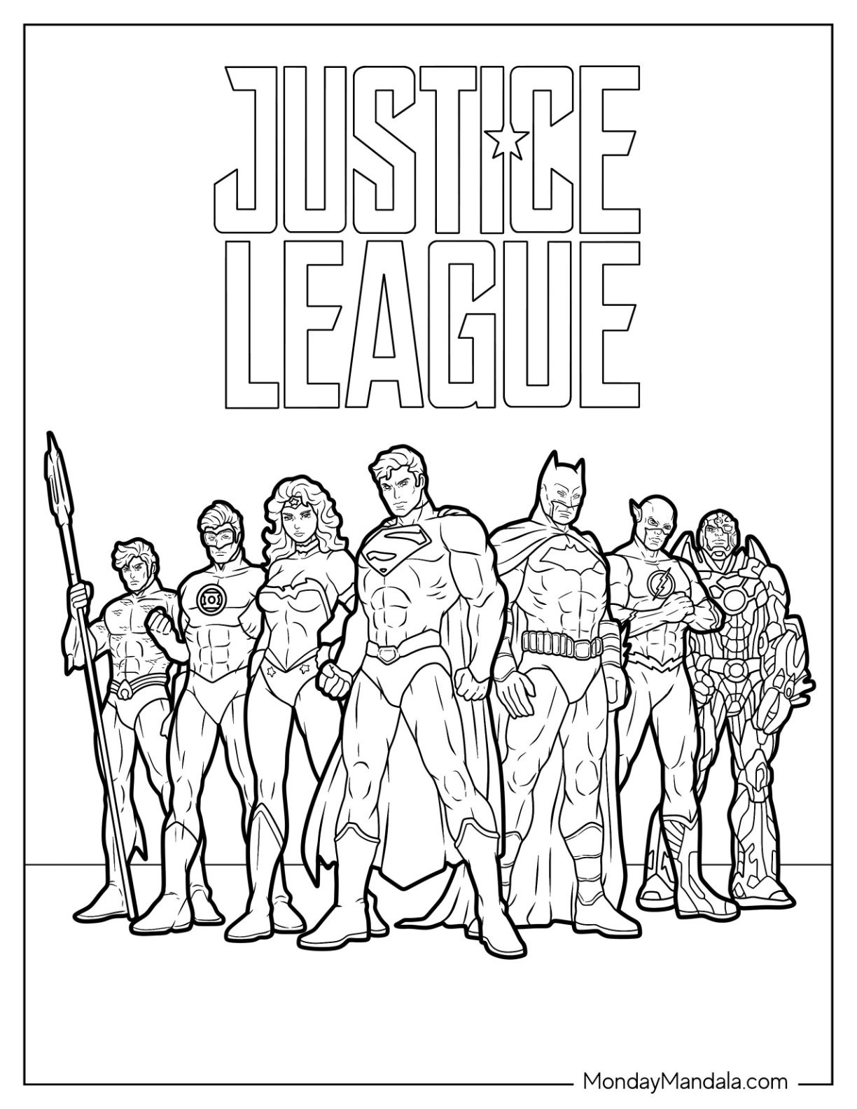 Justice League 2017 Coloring Pages