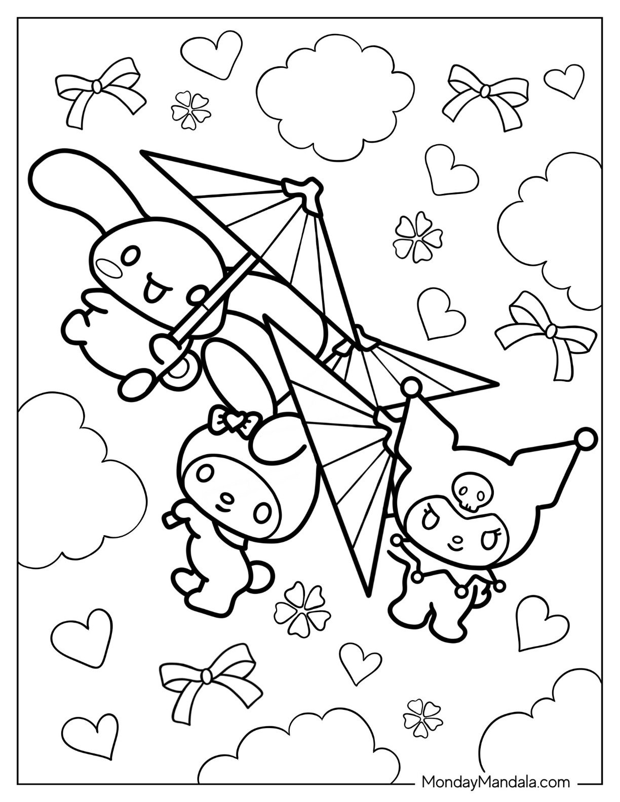 22 Kuromi Coloring Pages Free PDF Printables