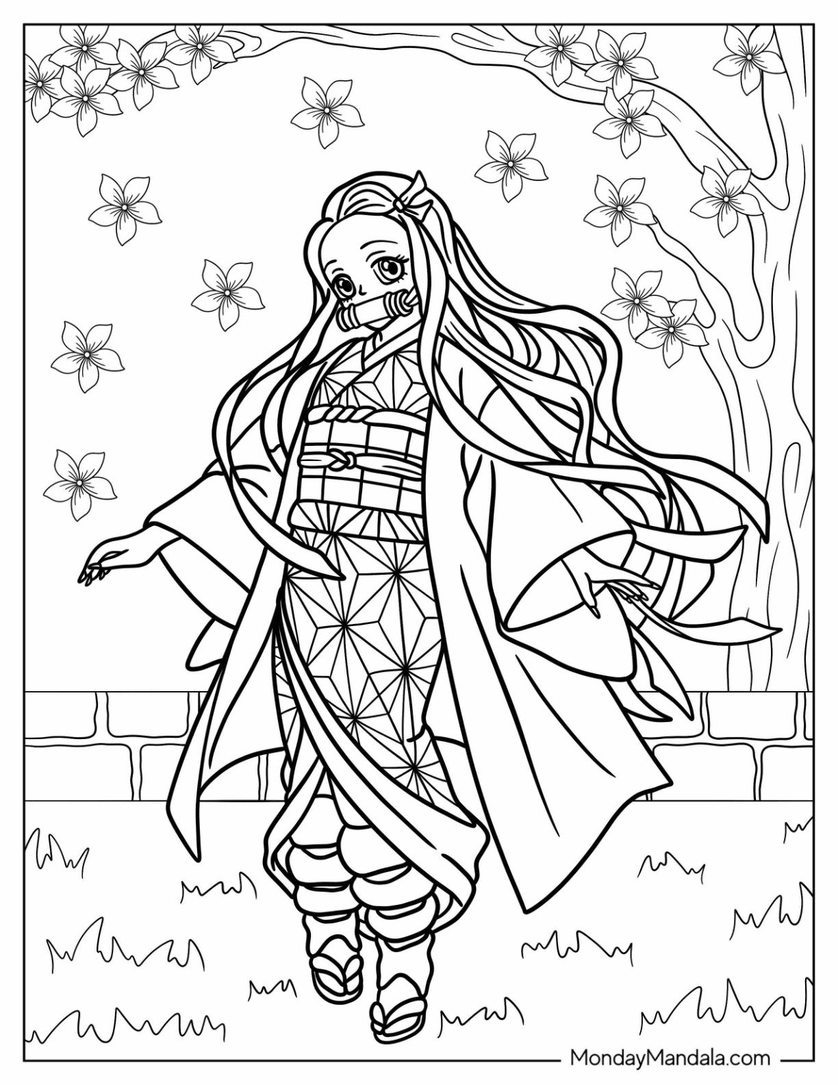 22 Nezuko Coloring Pages Free PDF Printables