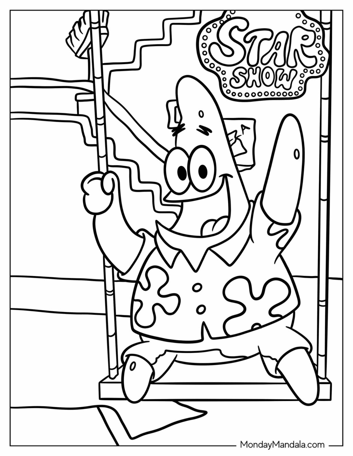 22 Patrick Star Coloring Pages Free PDF Printables