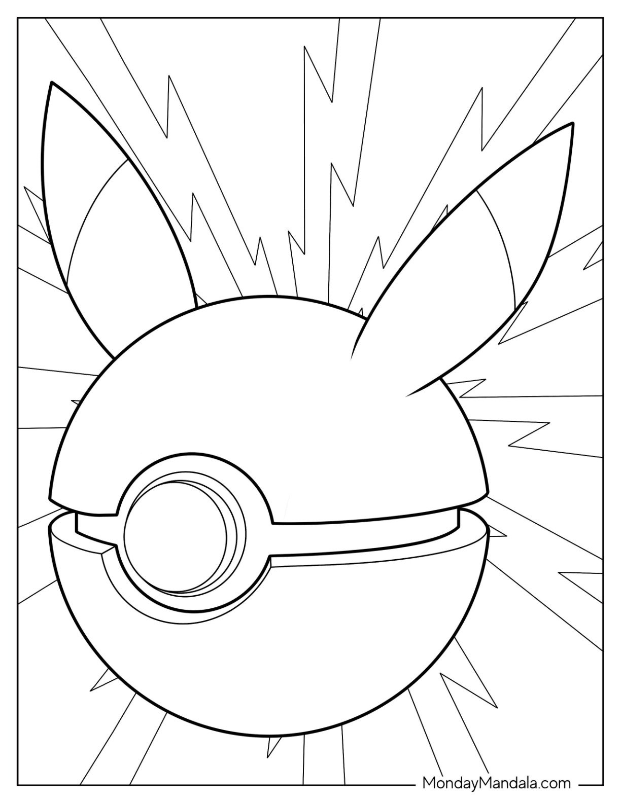 22 Pok Ball Coloring Pages Free PDF Printables
