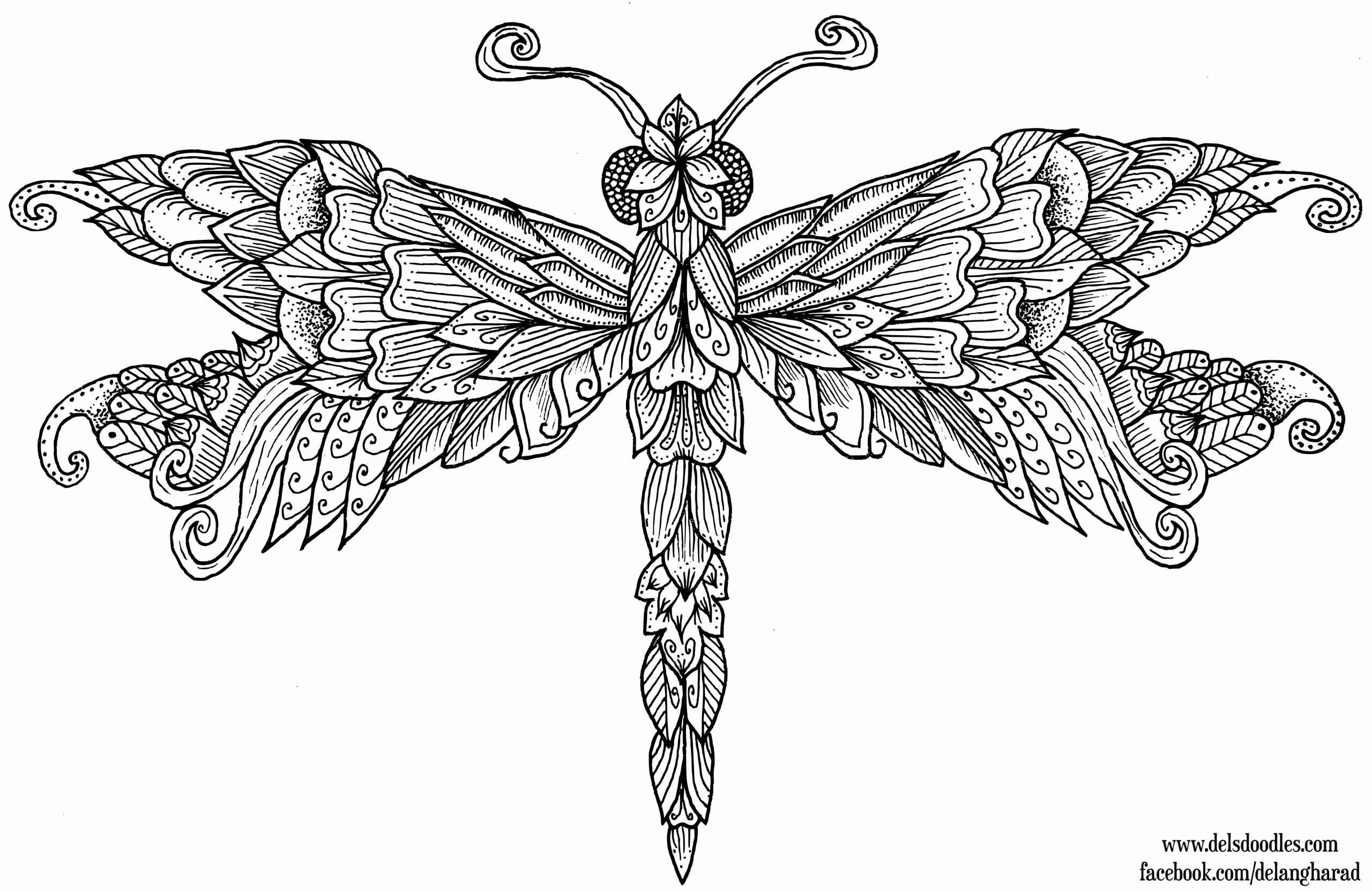 23 Best Dragonfly Coloring Pages For Adults Home Family Style And Art Ideas