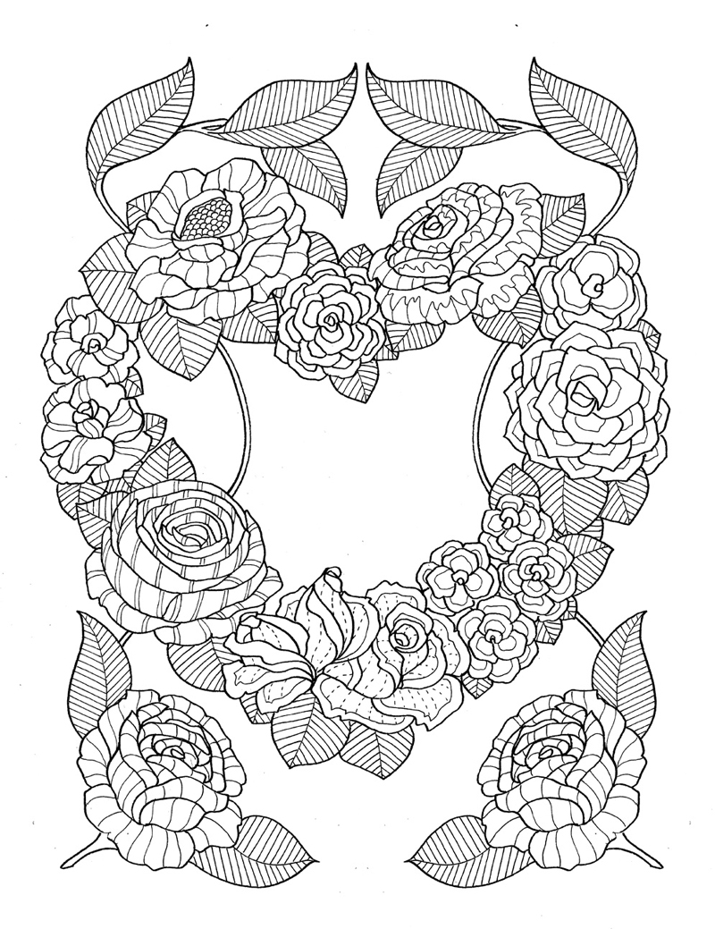 23 Best Roses Coloring Pages For Adults Home Family Style And Art Ideas