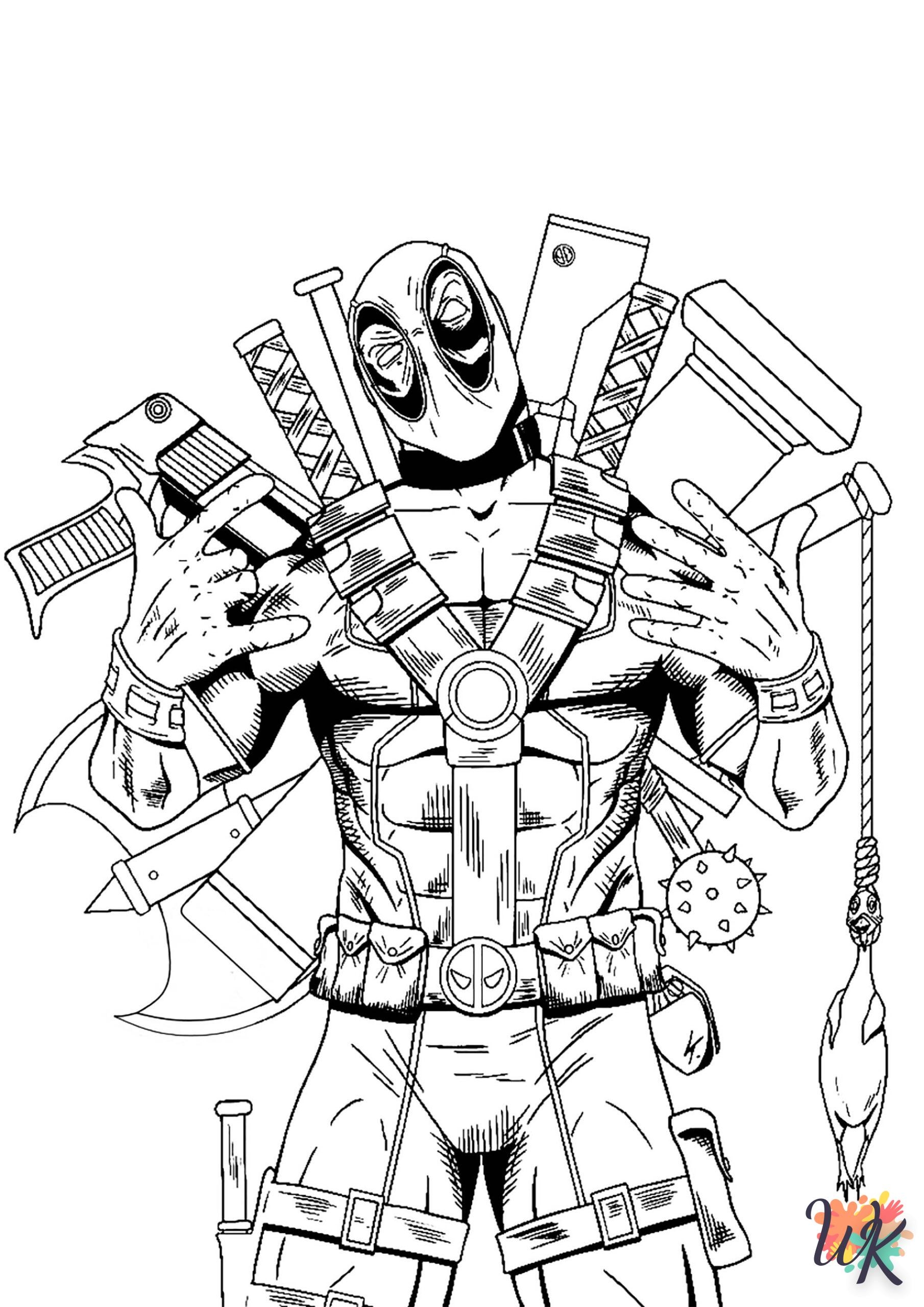 Deadpool 2 Coloring Pages