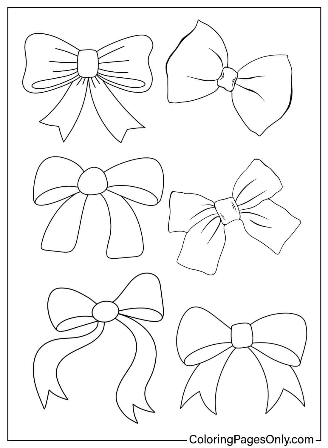 Bows Coloring Pages