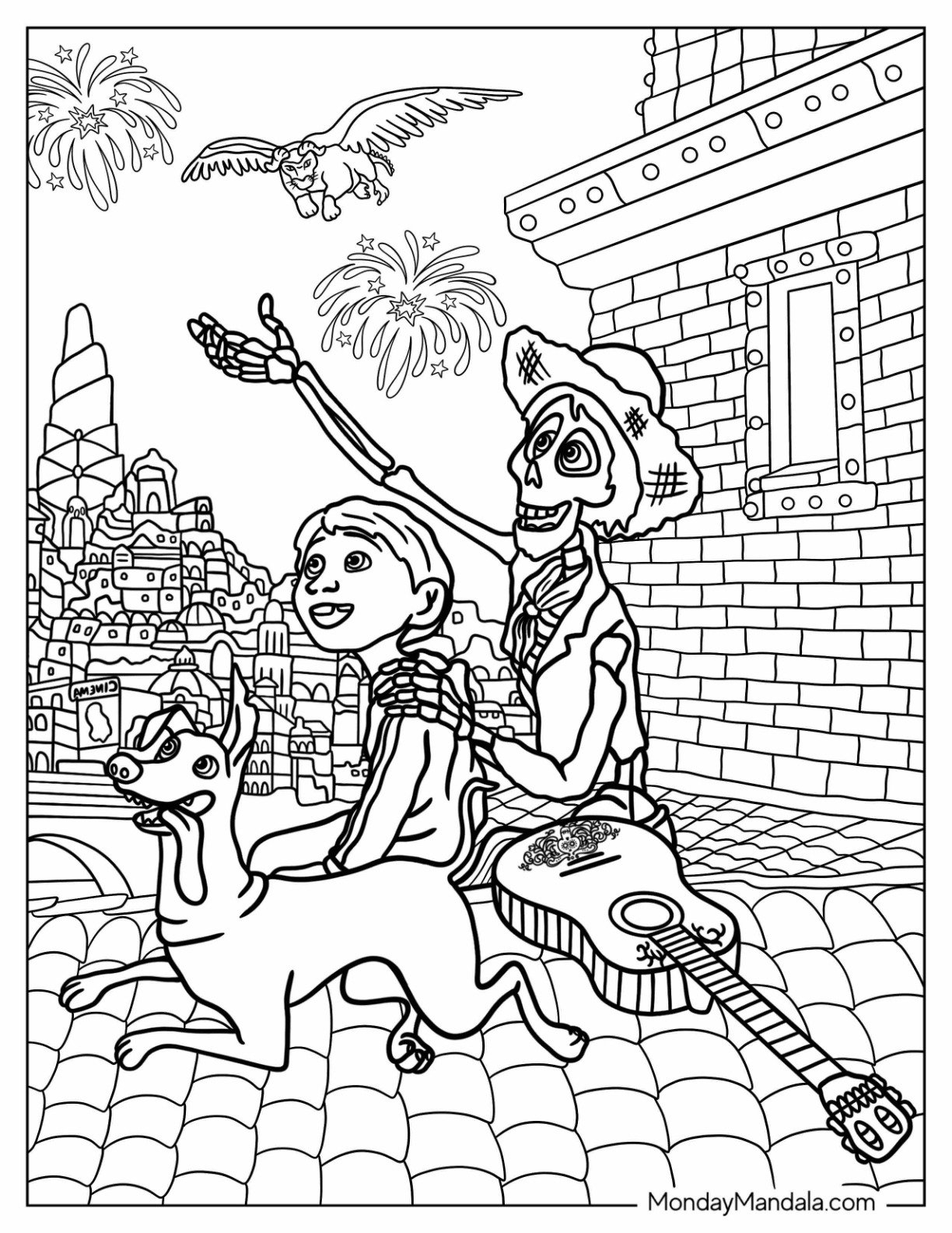 24 Coco Coloring Pages Free PDF Printables