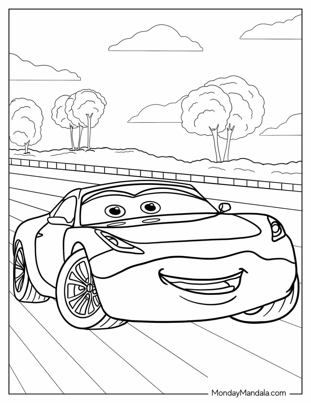 24 Disney Cars Coloring Pages Free PDF Printables
