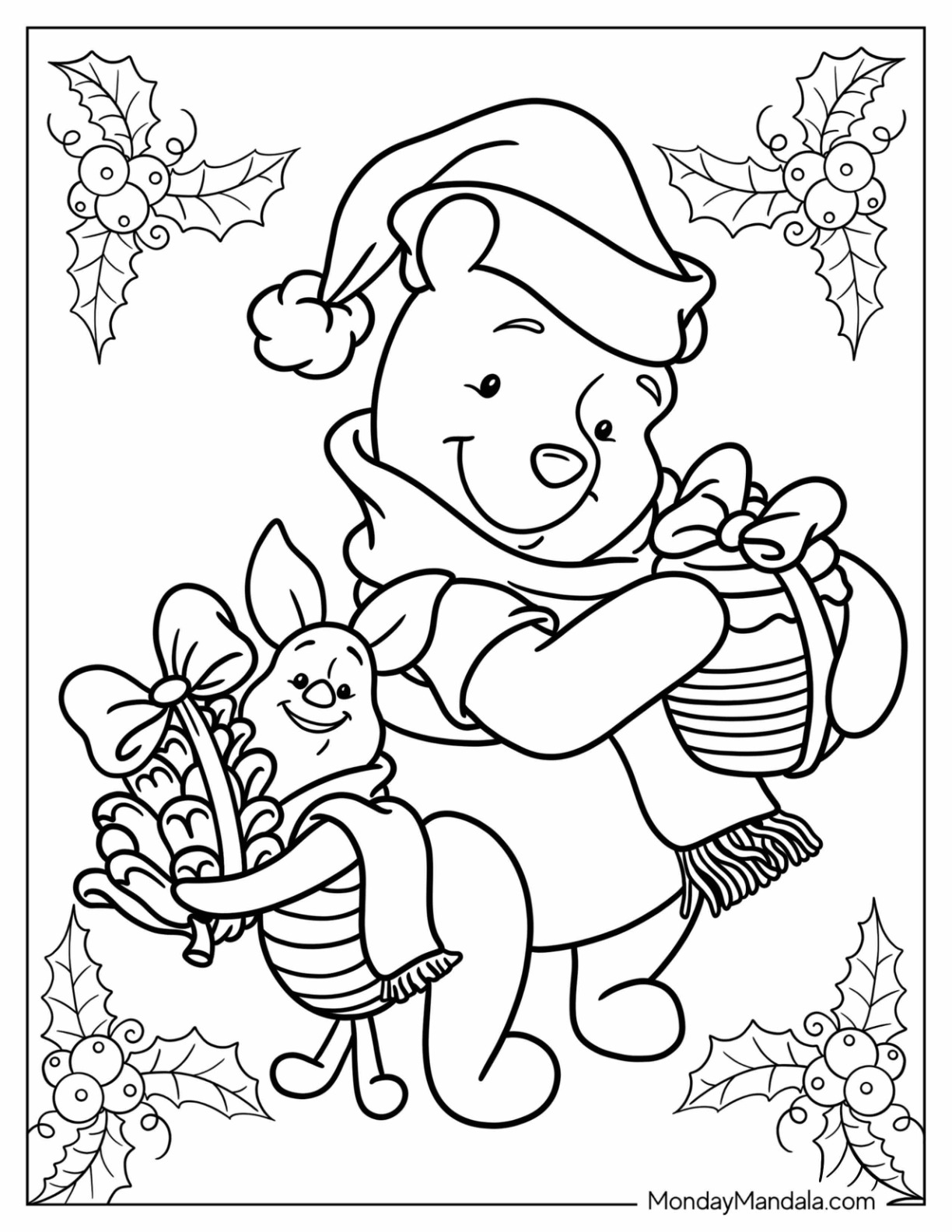 24 Disney Christmas Coloring Pages Free Pdf Printables Artofit