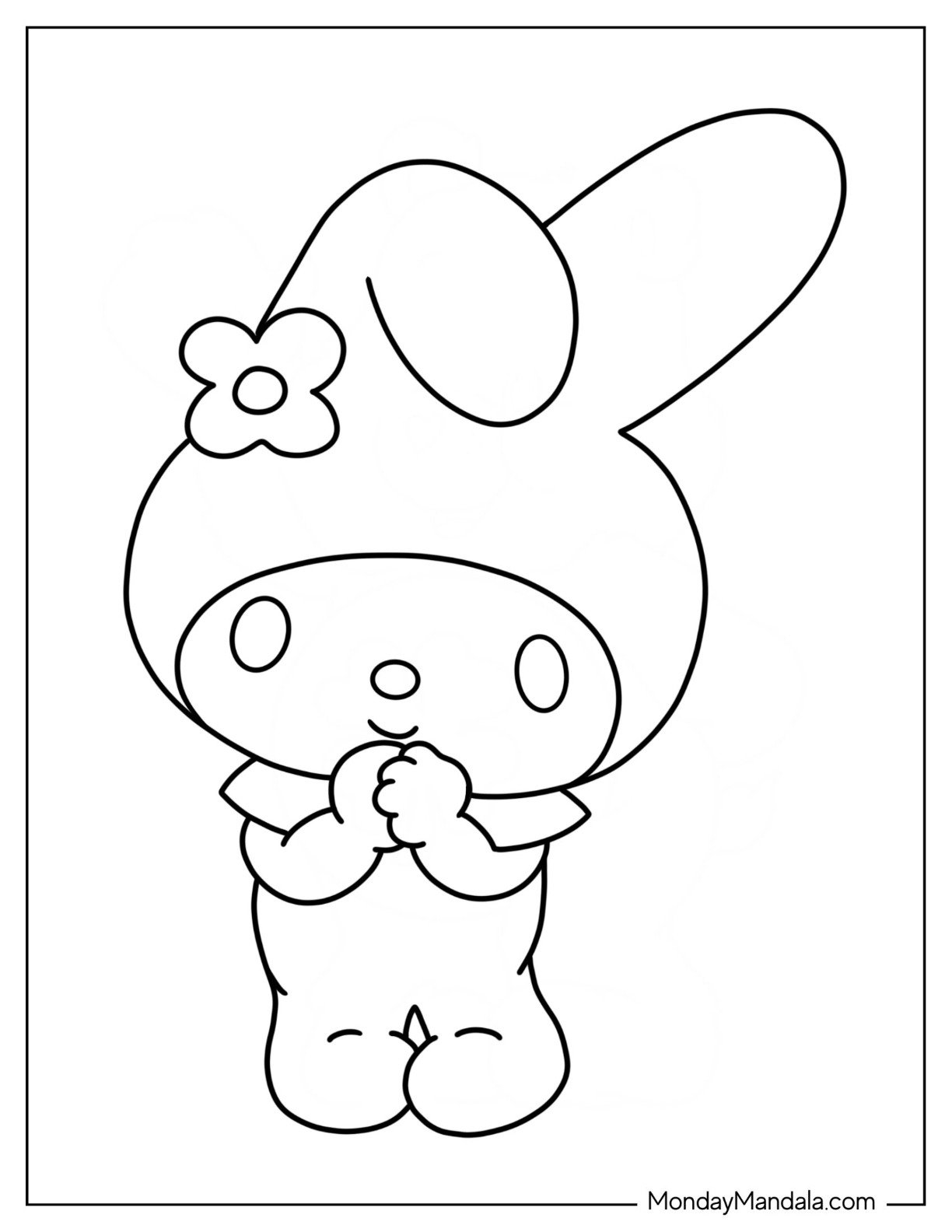 24 My Melody Coloring Pages Free PDF Printables