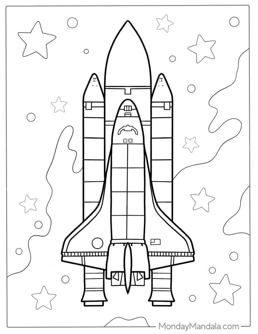 24 Rocket Coloring Pages Free PDF Printables