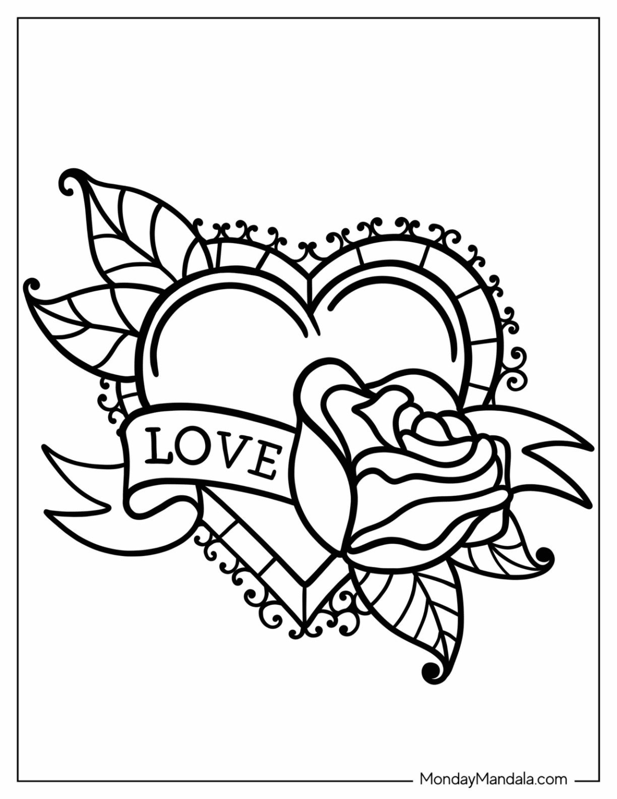Tattoo Coloring Page