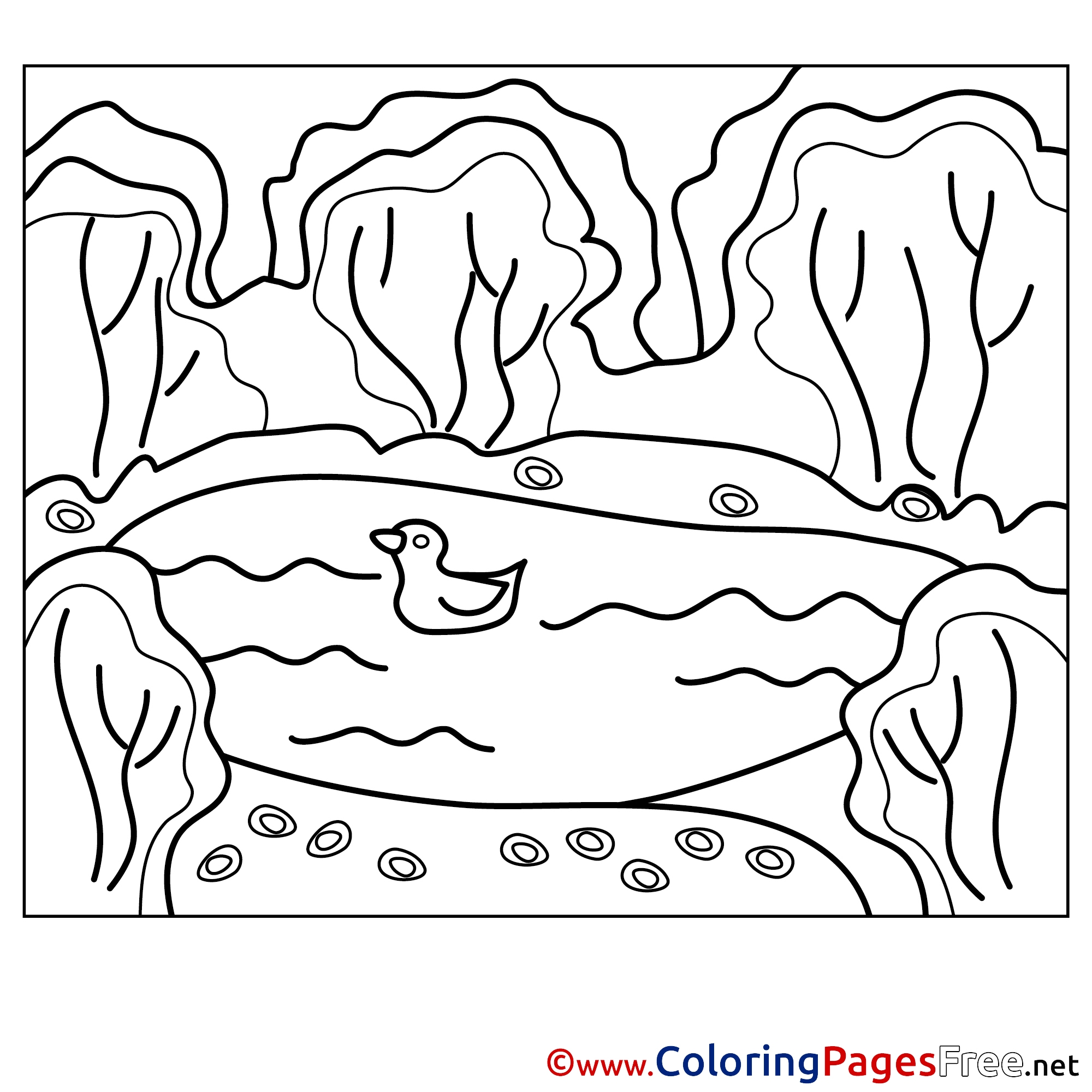 25 Best Ideas For Coloring Pond Coloring Pages