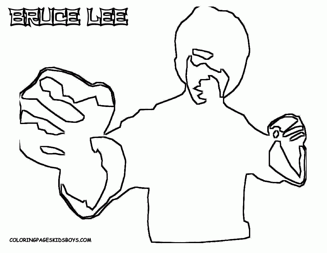 Bruce Lee Coloring Pages