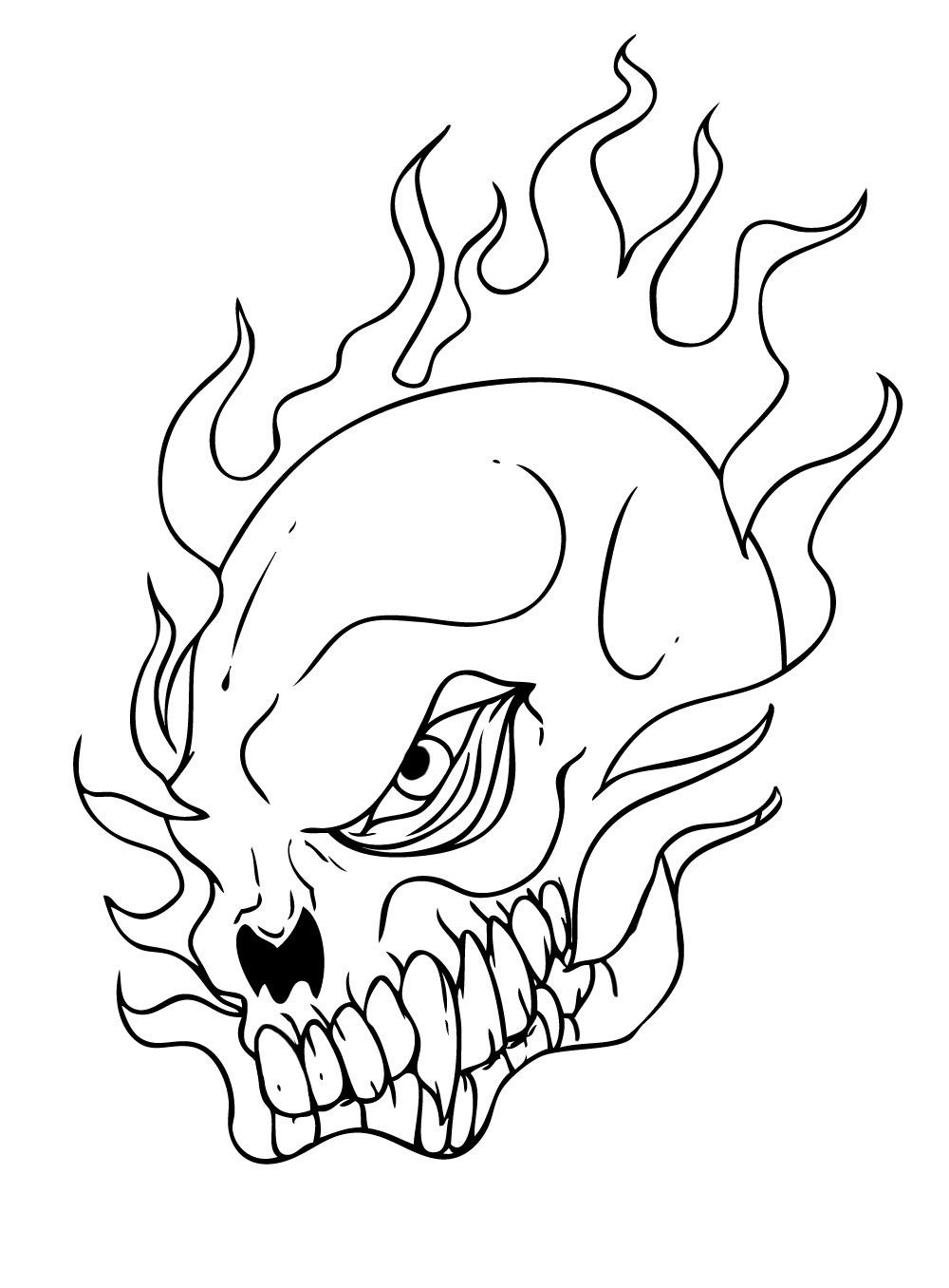 Halloween Skull Coloring Pages