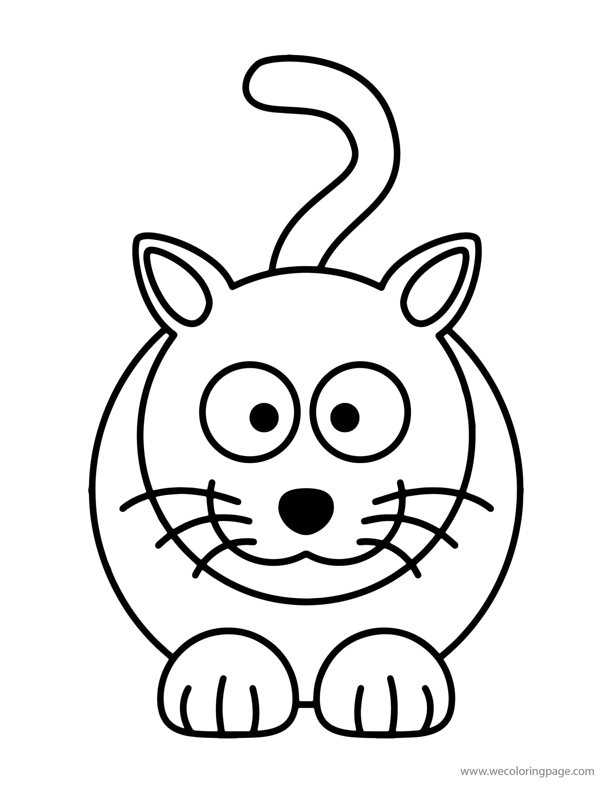 25 Printable Cartoon Cat Coloring Pages Ideas Images And Photos Finder