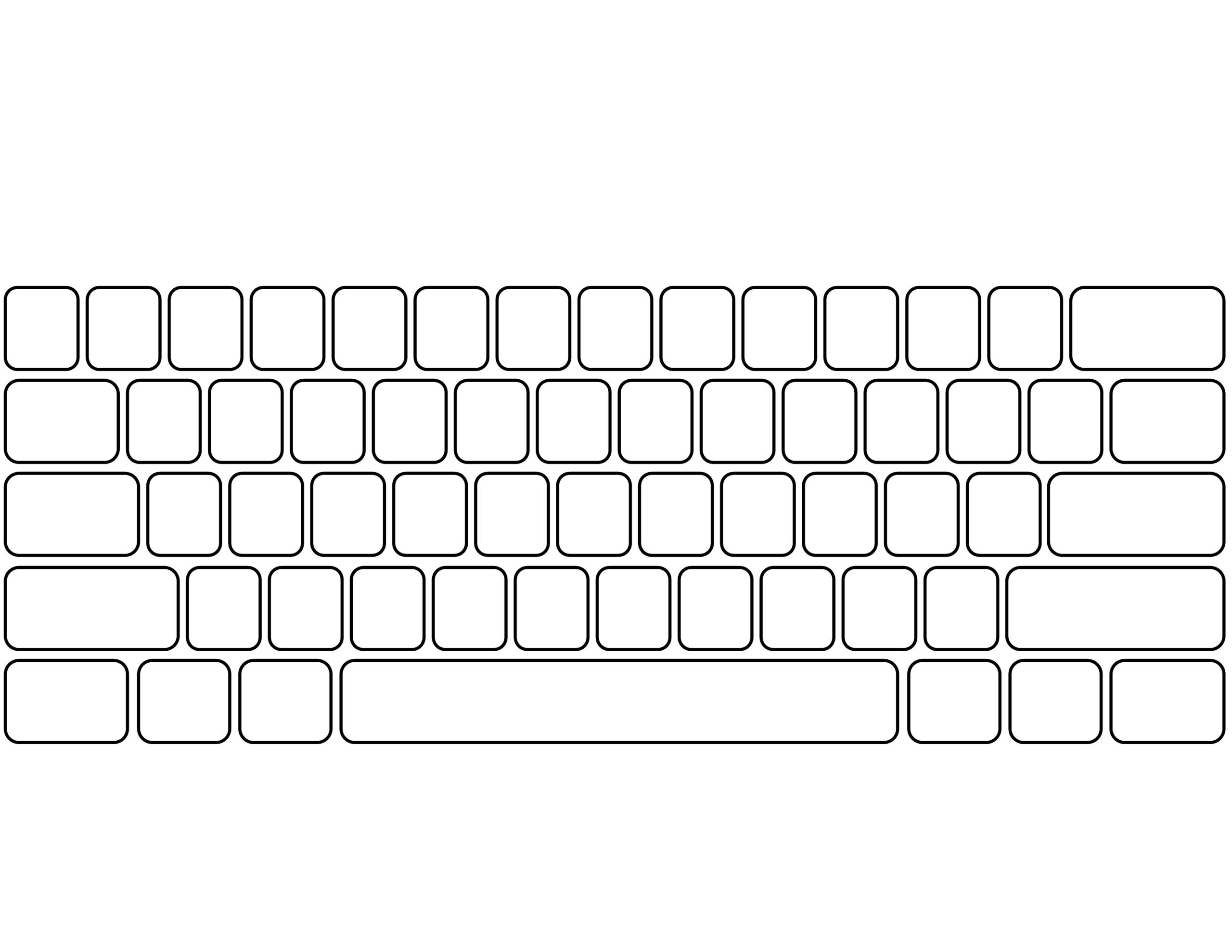 Keyboard Coloring Page