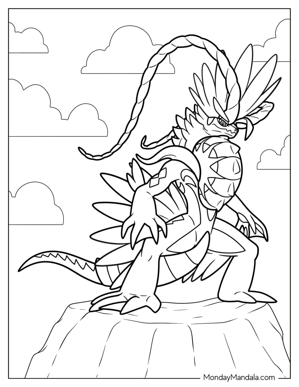 Pokemon Legendary Coloring Pages
