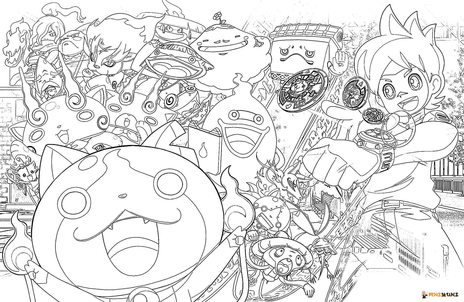 28 Yo Kai Watch Coloring Pages TheresaLeeann