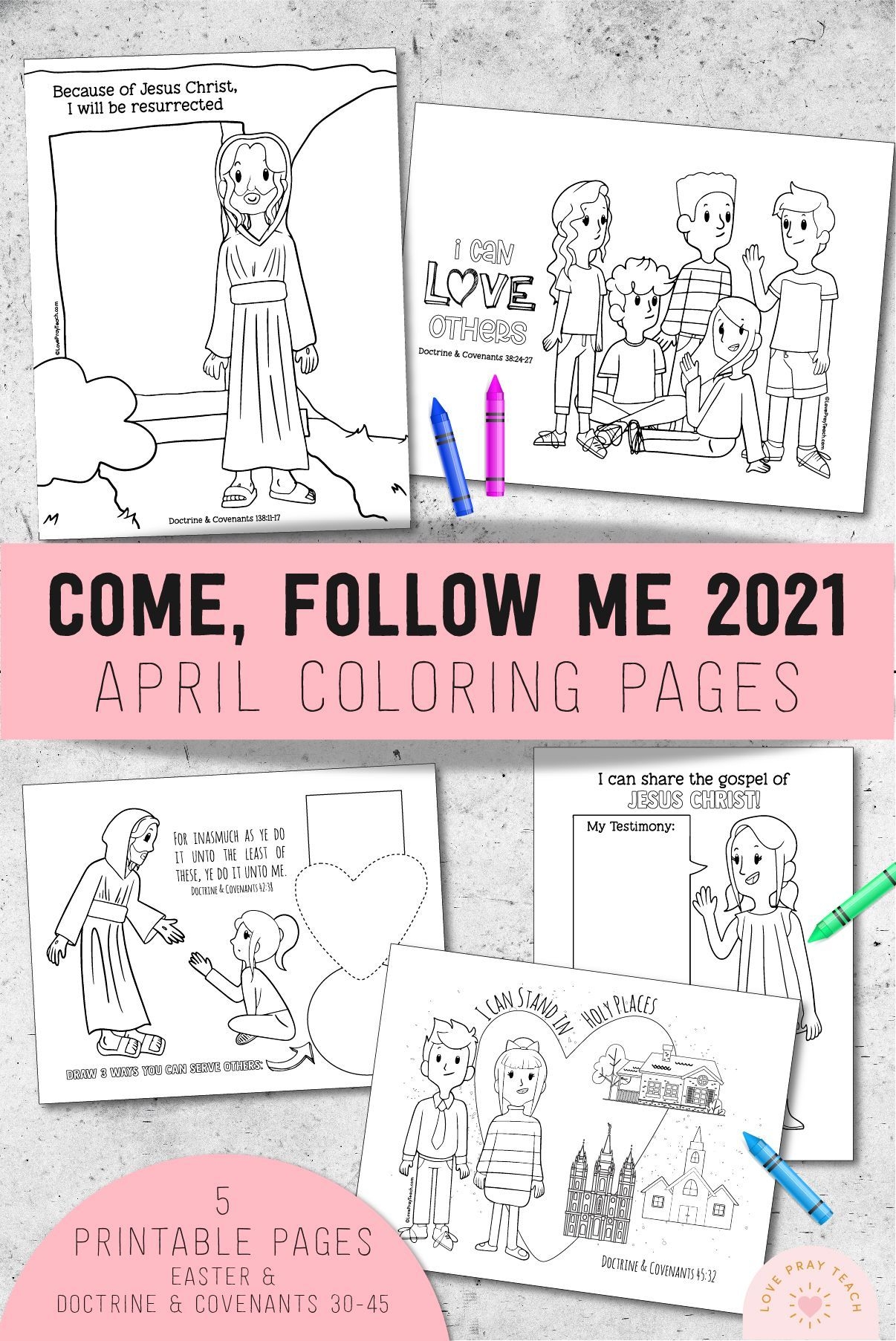 29 Come Follow Me Coloring Page RaonaCharlet