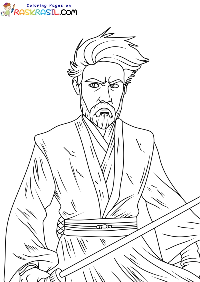 29 Obi Wan Kenobi Coloring Page ShoshanaSusie