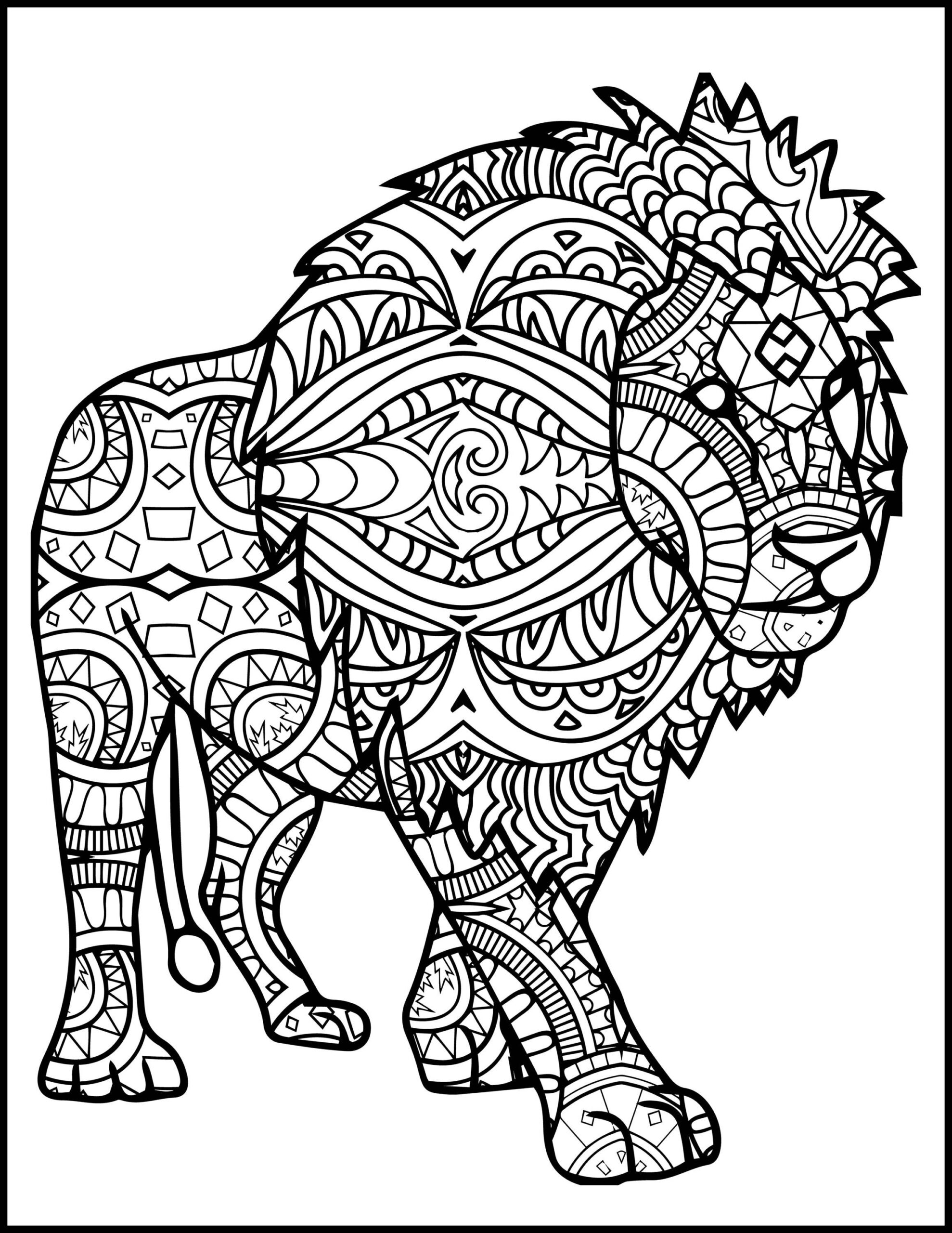 3 Printable Pages For Coloring For Lion Lovers Coloring Lion Coloring Pages Animal Coloring