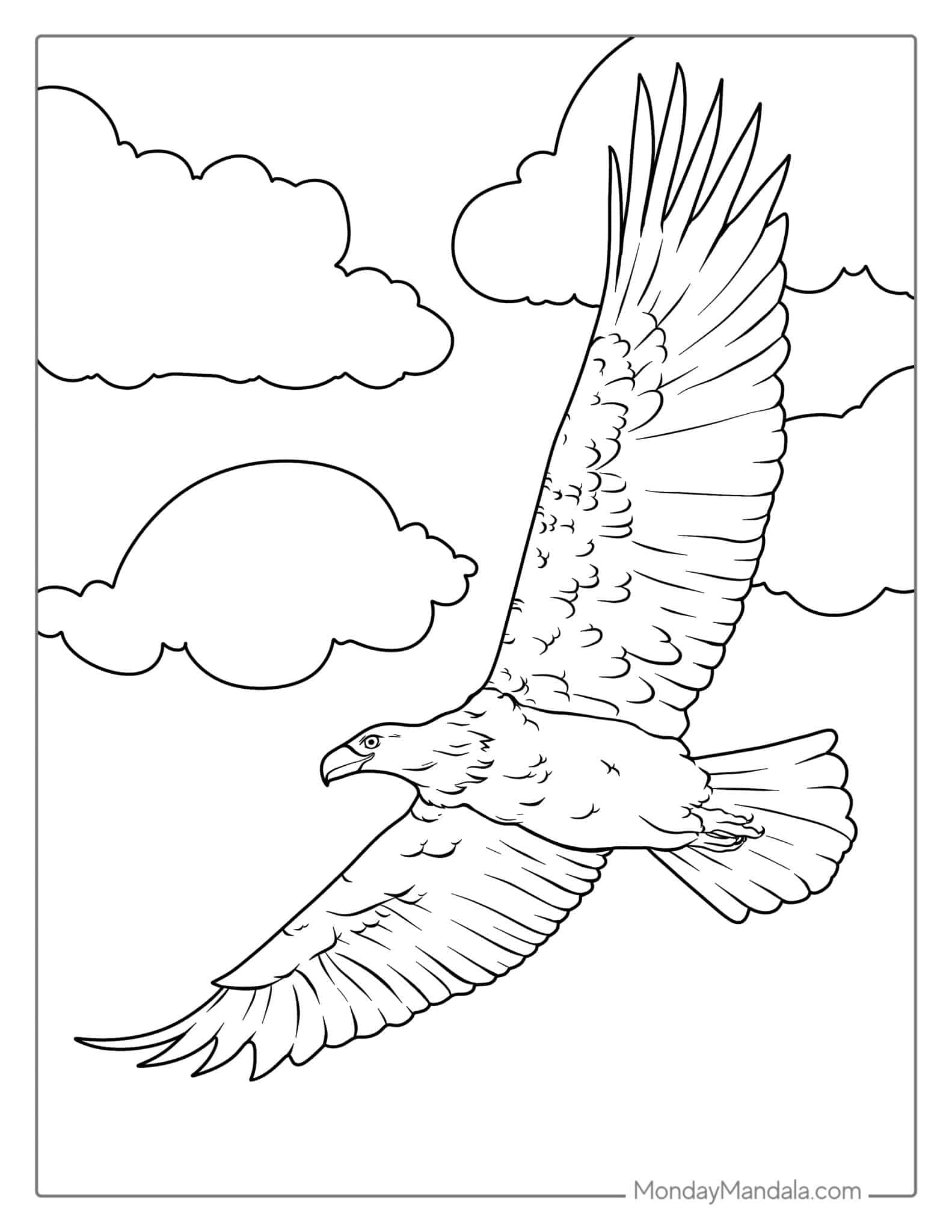 30 Bald Eagle Coloring Pages Free PDF Printables